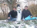 Robin and I decided to build a snow-Beaker (from the muppets). We had a variable success rate. Winter, 2009/10.